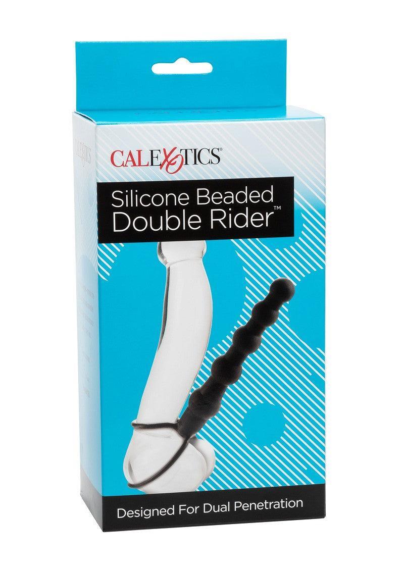 Silicone Beaded Double Rider for Double Penetration by CalExotics - Happytoys Sexshop: Toys for Feeling Happy & Easy 😊 - Discreet geleverd