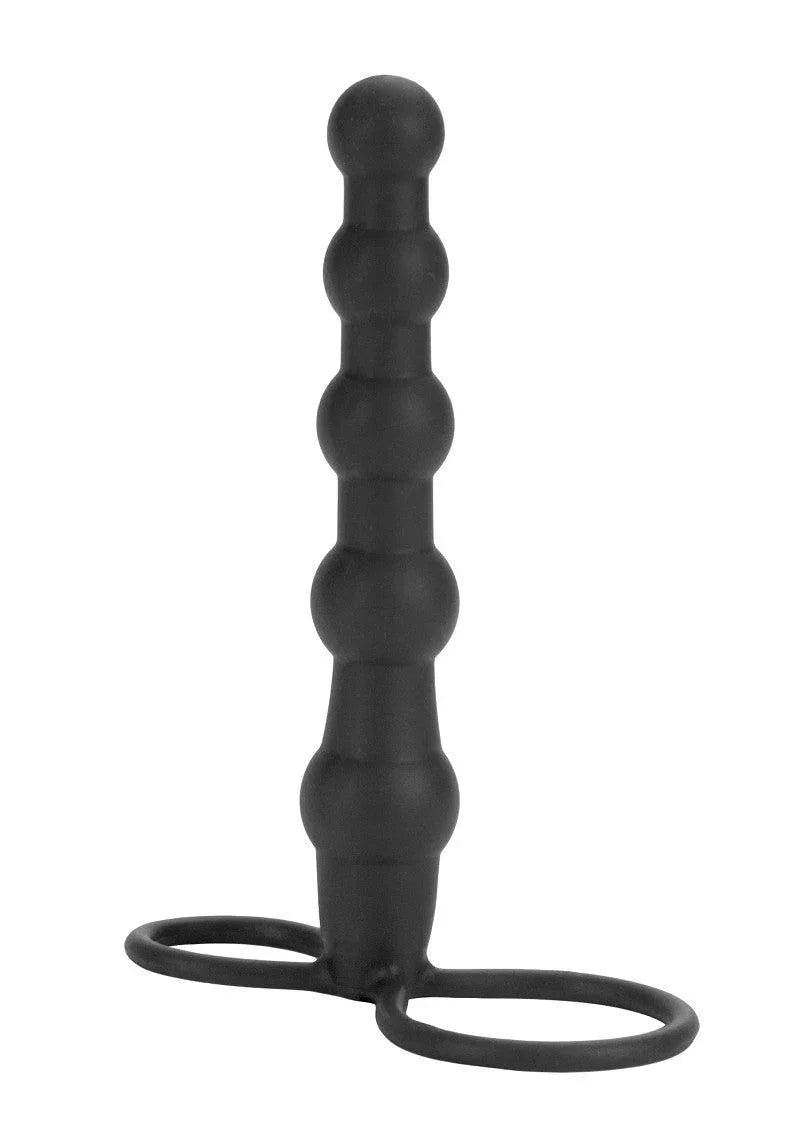 Silicone Beaded Double Rider for Double Penetration by CalExotics - Happytoys Sexshop: Toys for Feeling Happy & Easy 😊 - Discreet geleverd