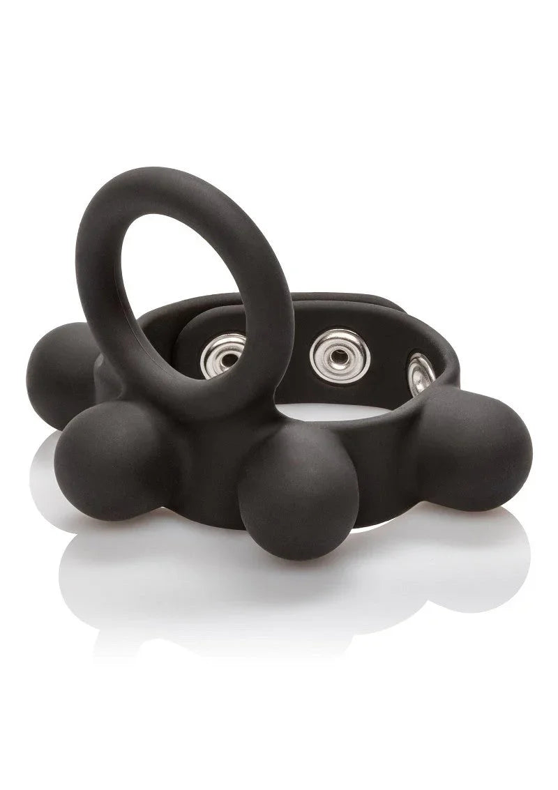 CalExotics Silicone Medium Weighted C-Ring Ball Stretcher - Happytoys Sexshop: Toys for Feeling Happy & Easy 😊 - Discreet geleverd