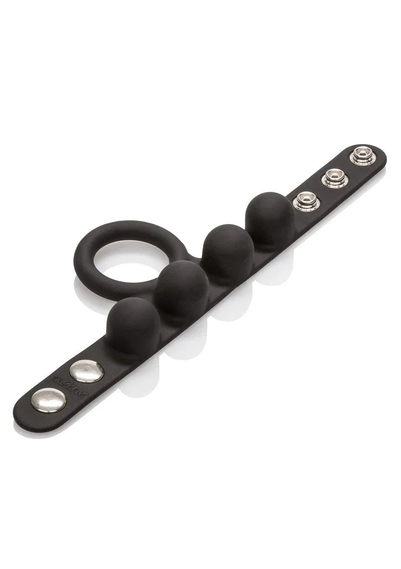 CalExotics Silicone Medium Weighted C-Ring Ball Stretcher - Happytoys Sexshop: Toys for Feeling Happy & Easy 😊 - Discreet geleverd