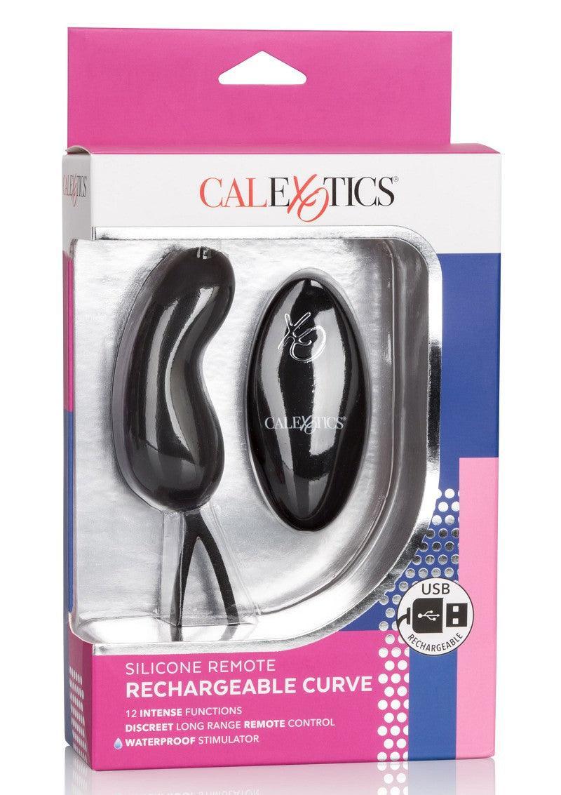 Silicone Remote Rechargeable Curve G-Spot vibrator by CalExotics - Happytoys Sexshop: Toys for Feeling Happy & Easy 😊 - Discreet geleverd