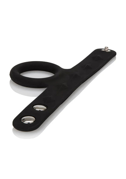 CalExotics Silicone Tri-Snap Scrotum Support Ring - Large - Happytoys Sexshop: Toys for Feeling Happy & Easy 😊 - Discreet geleverd