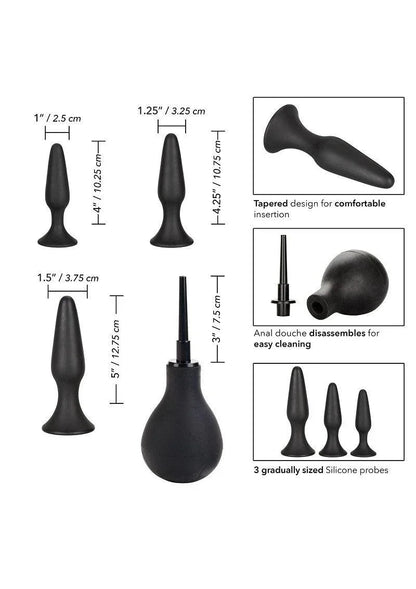 ♂ ♀ CalExotics Ultimate Anal Kit Butplugs & Klysma / Anaal douche @ Happytoys Sexshop: Toys for Feeling Happy & Easy 😊