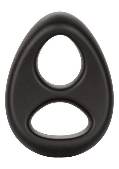 ♂ CalExotics Ultra-Soft Dual Ring Cock & Scrotum ring - Happytoys Sexshop: Toys for Feeling Happy & Easy 😊 - Discreet geleverd
