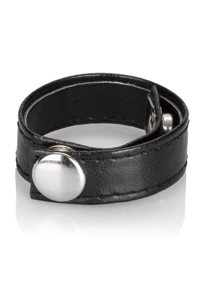Leather 3-Snap CockRing by CalExotics - Happytoys Sexshop: Toys for Feeling Happy & Easy 😊 - Discreet geleverd