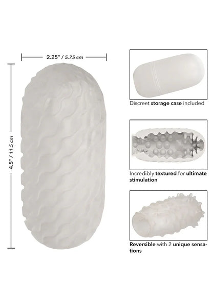 ♂ CalExotics Boundless Reversible Nubby Stroker - Happytoys Sexshop: Toys for Feeling Happy & Easy 😊 - Discreet geleverd