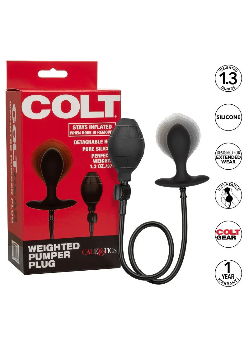 ♂ ♀ CalExotics COLT Weighted Pumper Plug - Happytoys Sexshop: Toys for Feeling Happy & Easy 😊 - Discreet geleverd