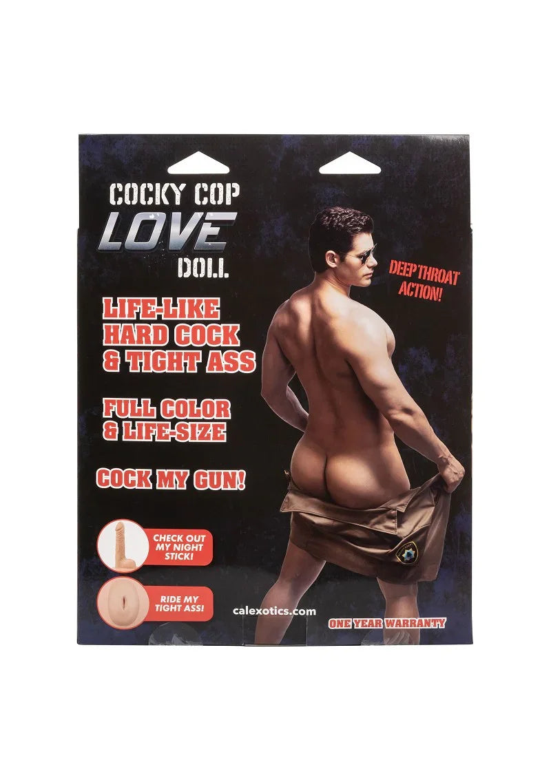 Cocky Cop Love Doll Masturbator & Dildo by CalExotics - Happytoys Sexshop: Toys for Feeling Happy & Easy 😊 - Discreet geleverd