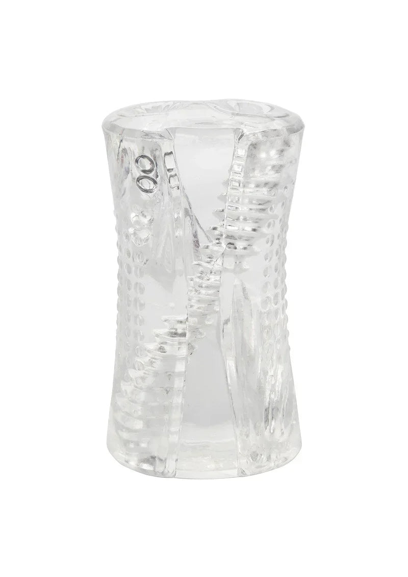 Cyclone Dual Ribbed Stroker Masturbator by CalExotics - Happytoys Sexshop: Toys for Feeling Happy & Easy 😊 - Discreet geleverd
