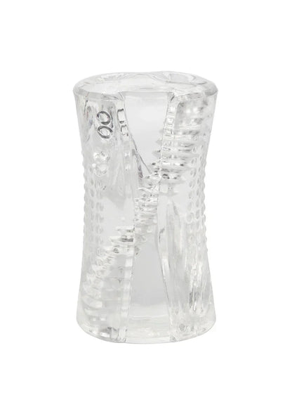 Cyclone Dual Ribbed Stroker Masturbator by CalExotics - Happytoys Sexshop: Toys for Feeling Happy & Easy 😊 - Discreet geleverd