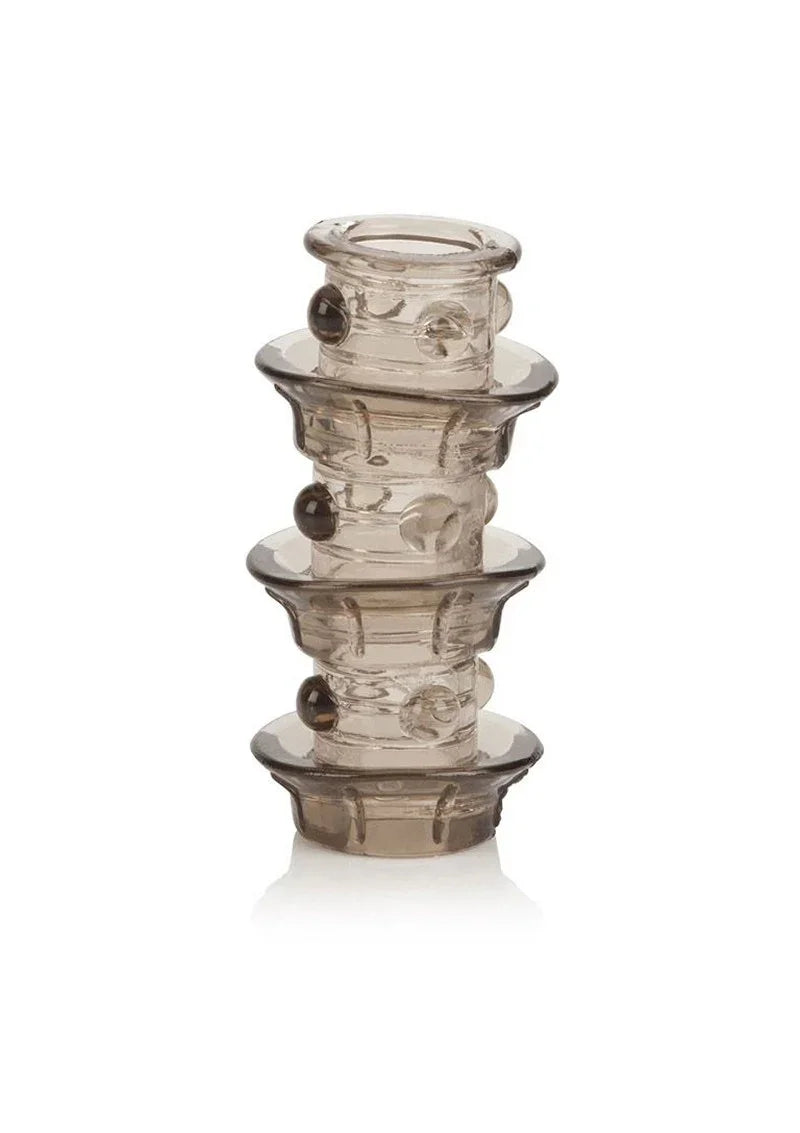 ♂ CalExotics Dr. Joel Kaplan Triple Stacker Beaded Girth Ring Penis sleeve - Happytoys Sexshop: Toys for Feeling Happy & Easy 😊 - Discreet geleverd