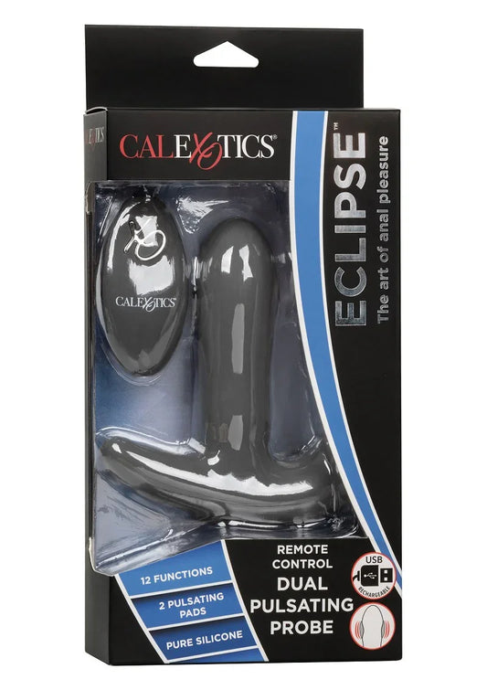 Eclipse Remote Control Dual Pulsating Probe vibrator by CalExotics - Happytoys Sexshop: Toys for Feeling Happy & Easy 😊 - Discreet geleverd