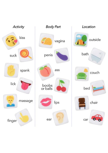 ♂ ♀ CalExotics Emojigasm Dice - Happytoys Sexshop: Toys for Feeling Happy & Easy 😊 - Discreet geleverd