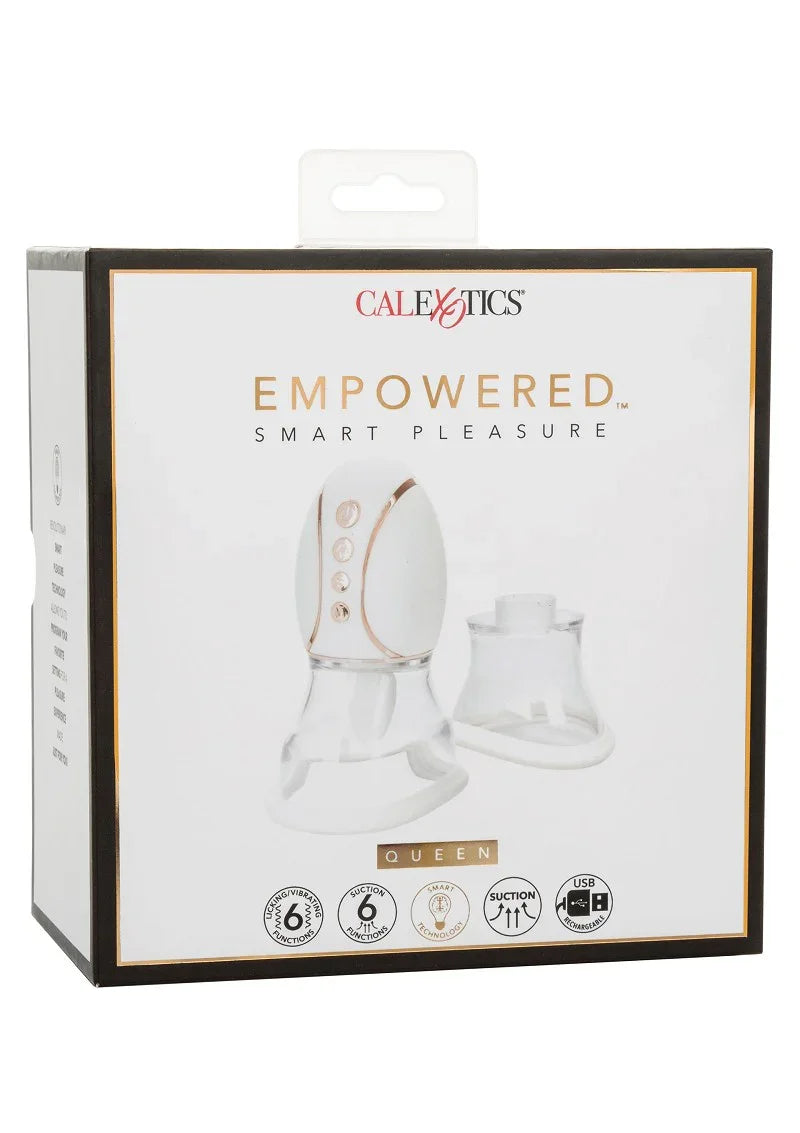 ♀ CalExotics Empowered Smart Pleasure Queen licking vibrator - Happytoys Sexshop: Toys for Feeling Happy & Easy 😊 - Discreet geleverd