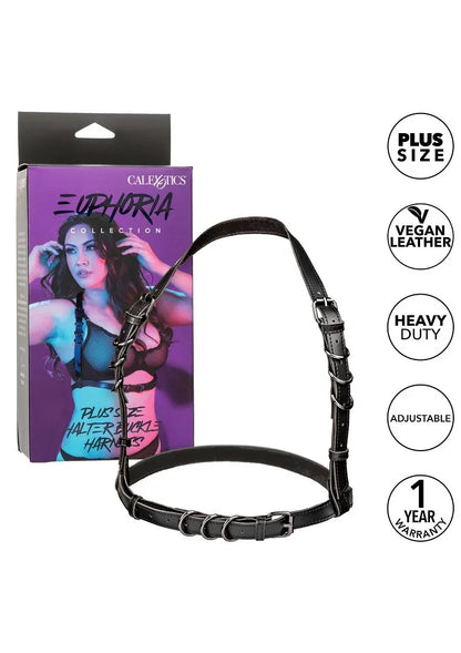 CalExoticsEuphoriaCollectionPlusSizeHalterBuckleHarness4 @ Happytoys Sexshop: online sex shop for Feeling Happy & Easy 😊 the erotic store owned by a woman