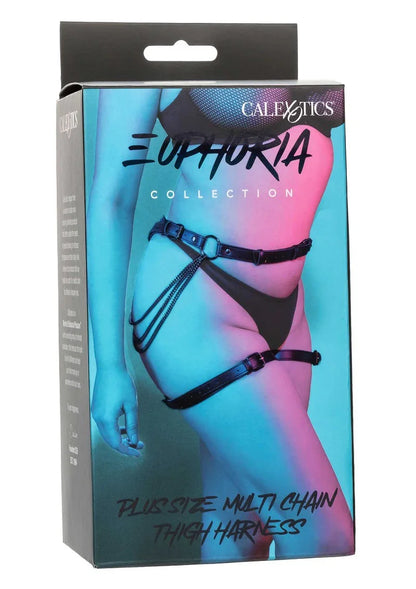 Euphoria Collection Plus Size Multi Chain Thigh Harness by CalExotics - Happytoys Sexshop: online sex shop for Feeling Happy & Easy 😊 - Discreet geleverd