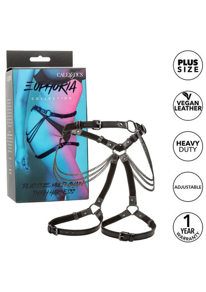 Euphoria Collection Plus Size Multi Chain Thigh Harness by CalExotics - Happytoys Sexshop: online sex shop for Feeling Happy & Easy 😊 - Discreet geleverd