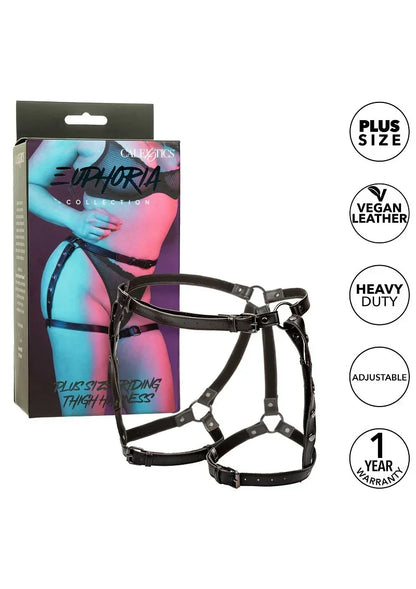 CalExoticsEuphoriaCollectionPlusSizeRidingThighHarness4 @ Happytoys Sexshop: online sex shop for Feeling Happy & Easy 😊 the erotic store owned by a woman
