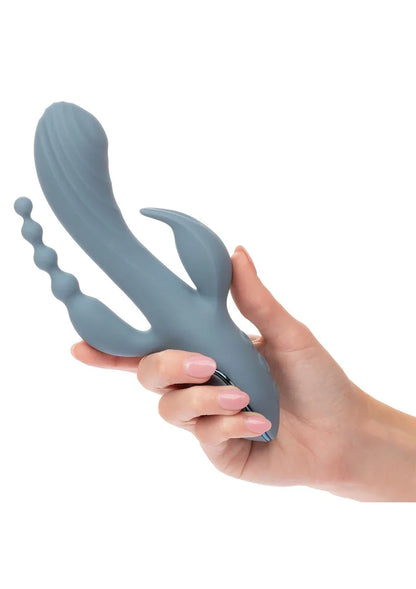 ♀ CalExotics III Triple Ecstasy triple vibrator - Happytoys Sexshop: Toys for Feeling Happy & Easy 😊 - Discreet geleverd