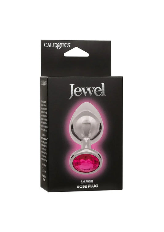Jewel Large Rose Plug by CalExotics - Happytoys Sexshop: Toys for Feeling Happy & Easy 😊 - Discreet geleverd