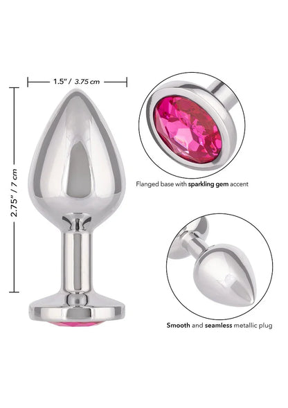 Jewel Large Rose Plug by CalExotics - Happytoys Sexshop: Toys for Feeling Happy & Easy 😊 - Discreet geleverd