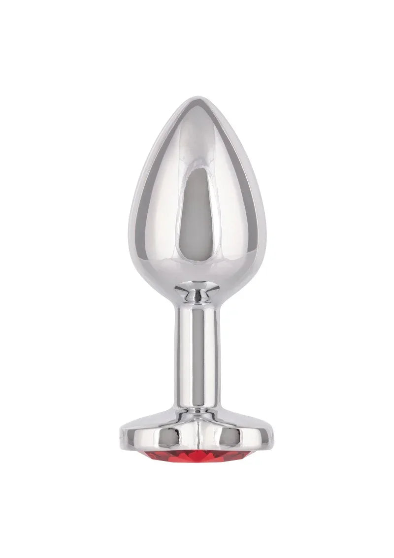 Jewel Small Ruby Heart Plug by CalExotics - Happytoys Sexshop: Toys for Feeling Happy & Easy 😊 - Discreet geleverd