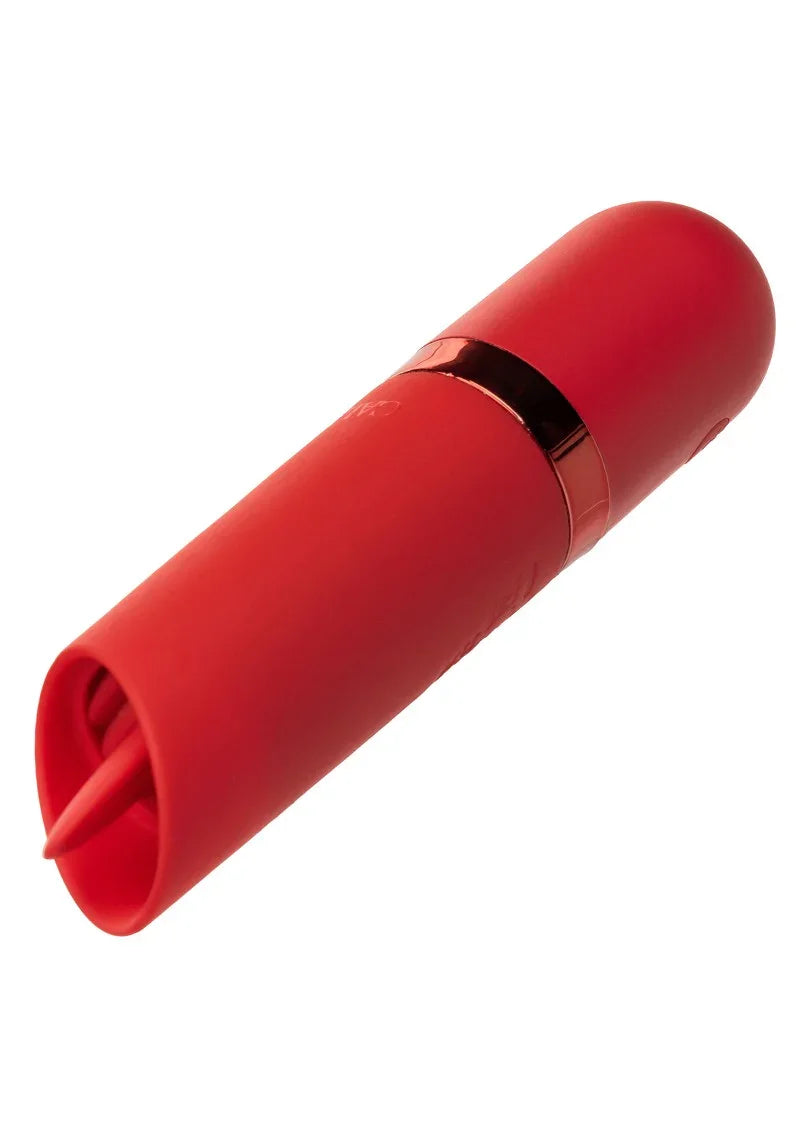 Kyst Flicker mini lipstick vibrator met tong by CalExotics - Happytoys Sexshop: Toys for Feeling Happy & Easy 😊 - Discreet geleverd