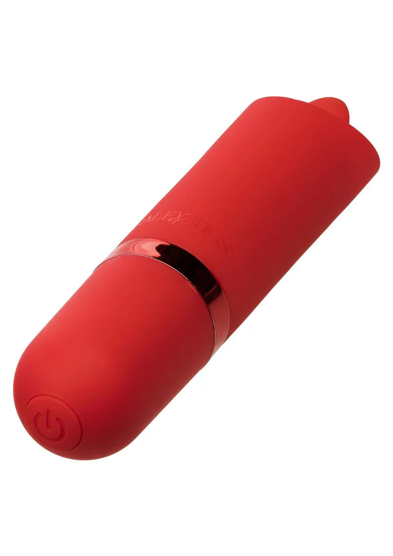 Kyst Flicker mini lipstick vibrator met tong by CalExotics - Happytoys Sexshop: Toys for Feeling Happy & Easy 😊 - Discreet geleverd