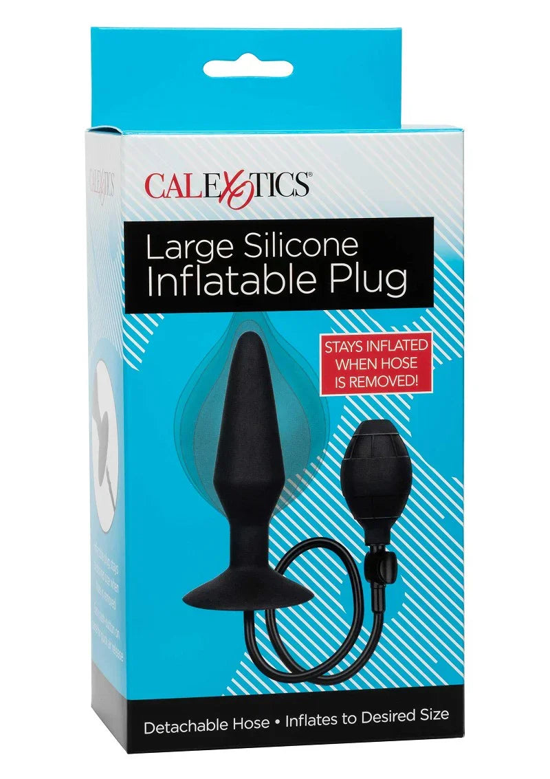 ♂ ♀ CalExotics Large Silicone Inflatable butPlug - Happytoys Sexshop: Toys for Feeling Happy & Easy 😊 - Discreet geleverd