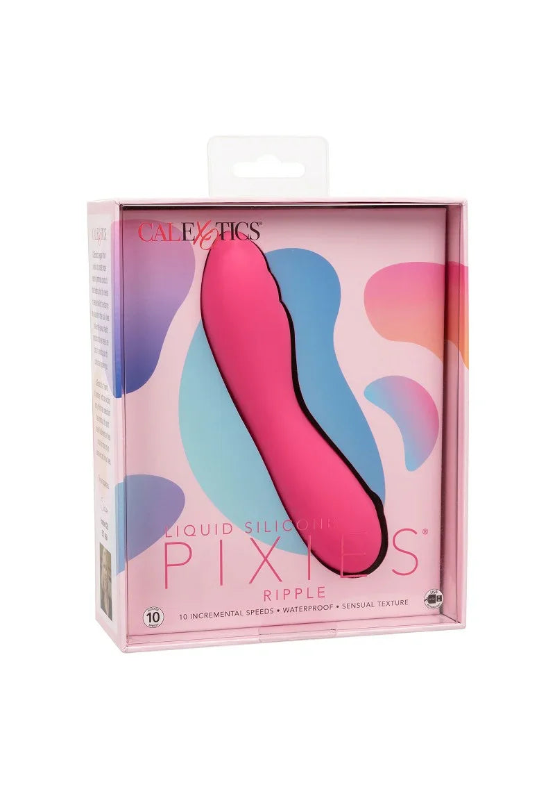 ♀ CalExotics Liquid Silicone Pixies Ripple vibrator - Happytoys Sexshop: Toys for Feeling Happy & Easy 😊 - Discreet geleverd