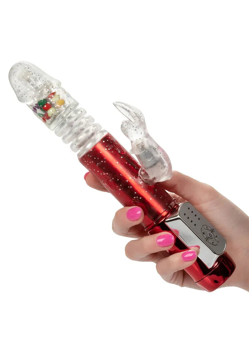 ♀ CalExotics Naughty Bits Cumball Machine Thrusting Jack Rabbit Vibrator - Happytoys Sexshop: Toys for Feeling Happy & Easy 😊 - Discreet geleverd