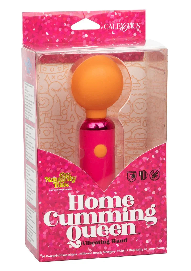 ♀ CalExotics Naughty Bits Home Cumming Queen Vibrating Wand - Happytoys Sexshop: Toys for Feeling Happy & Easy 😊 - Discreet geleverd