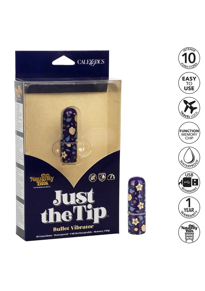 ♀ CalExotics Naughty Bits Just The Tip Bullet Vibrator - Happytoys Sexshop: Toys for Feeling Happy & Easy 😊 - Discreet geleverd
