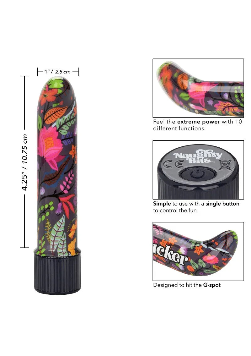♀ CalExotics Naughty Bits Lil' Fucker Mini G-Spot Vibrator - Happytoys Sexshop: Toys for Feeling Happy & Easy 😊 - Discreet geleverd