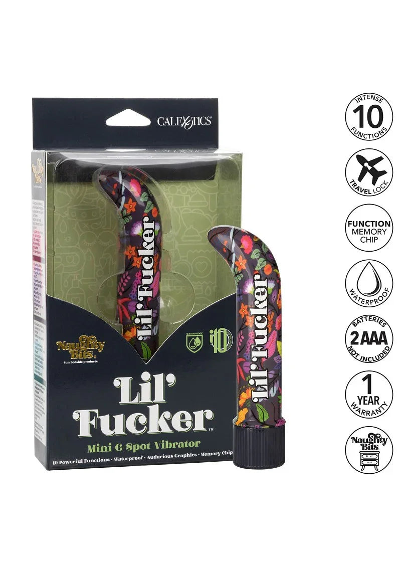 ♀ CalExotics Naughty Bits Lil' Fucker Mini G-Spot Vibrator - Happytoys Sexshop: Toys for Feeling Happy & Easy 😊 - Discreet geleverd