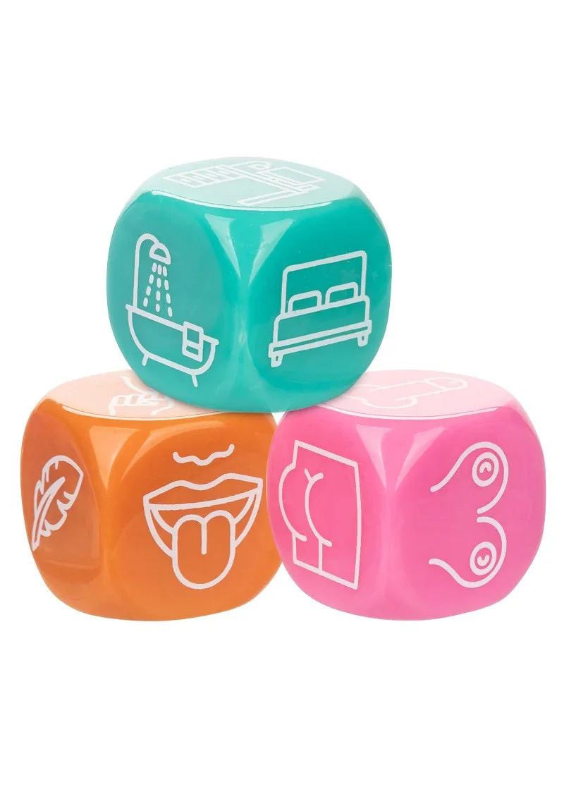 ♂ ♀ CalExotics Naughty Bits Roll With It Icon-Based Sex Dice Game - Happytoys Sexshop: Toys for Feeling Happy & Easy 😊 - Discreet geleverd