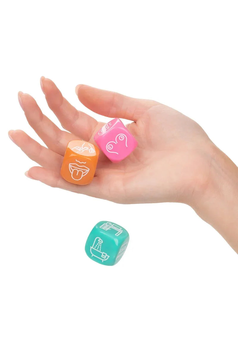 ♂ ♀ CalExotics Naughty Bits Roll With It Icon-Based Sex Dice Game - Happytoys Sexshop: Toys for Feeling Happy & Easy 😊 - Discreet geleverd