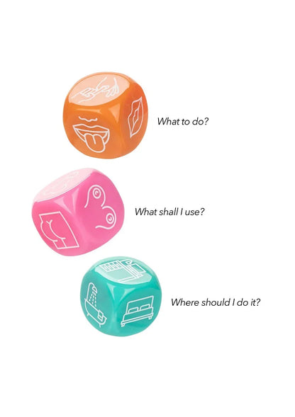 Naughty Bits Roll With It Icon-Based Sex Dice Game by CalExotics - Happytoys Sexshop: Toys for Feeling Happy & Easy 😊 - Discreet geleverd