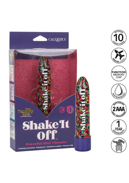 ♀ CalExotics Naughty Bits Shake It Off Powerful Mini Vibrator - Happytoys Sexshop: Toys for Feeling Happy & Easy 😊 - Discreet geleverd