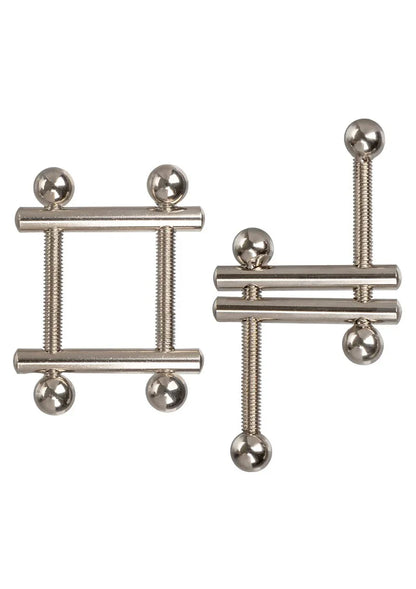 Crossbar Nipple Vices by CalExotics - Happytoys Sexshop: Toys for Feeling Happy & Easy 😊 - Discreet geleverd