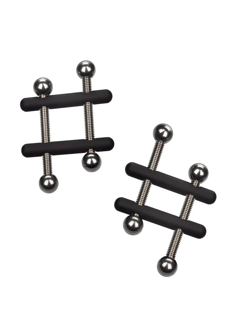 ♀ CalExotics Nipple Grips Power Grip Crossbar Nipple Vices - Happytoys Sexshop: Toys for Feeling Happy & Easy 😊 - Discreet geleverd