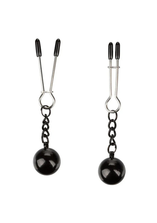 ♀ CalExotics Nipple Grips Verzwaarde pincet tepelklemmen - Happytoys Sexshop: Toys for Feeling Happy & Easy 😊 - Discreet geleverd