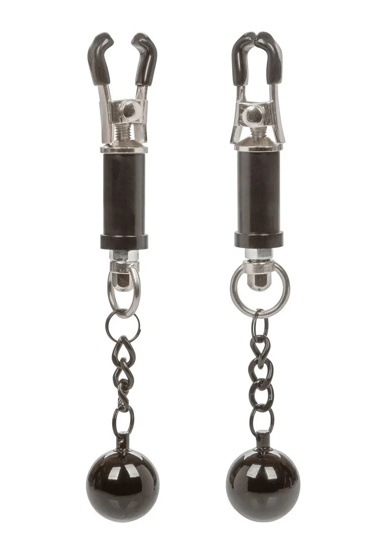 ♀ ♂ CalExotics Nipple Grips Weighted Twist Nipple Clamps - Happytoys Sexshop: Toys for Feeling Happy & Easy 😊 - Discreet geleverd