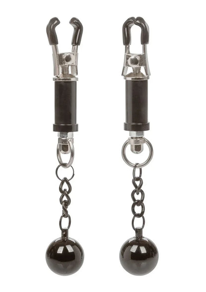 ♀ ♂ CalExotics Nipple Grips Weighted Twist Nipple Clamps - Happytoys Sexshop: Toys for Feeling Happy & Easy 😊 - Discreet geleverd