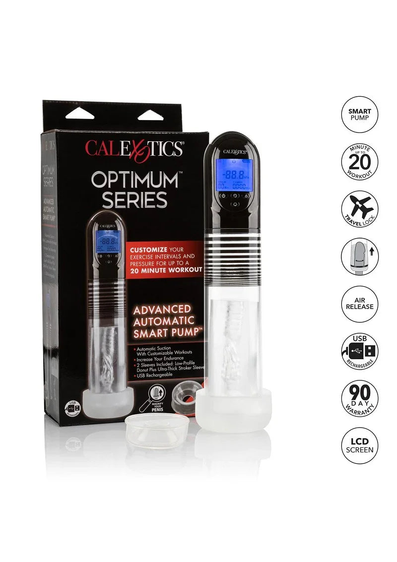 Optimum Series Advanced Automatic Smart Pump by CalExotics - Happytoys Sexshop: Toys for Feeling Happy & Easy 😊 - Discreet geleverd