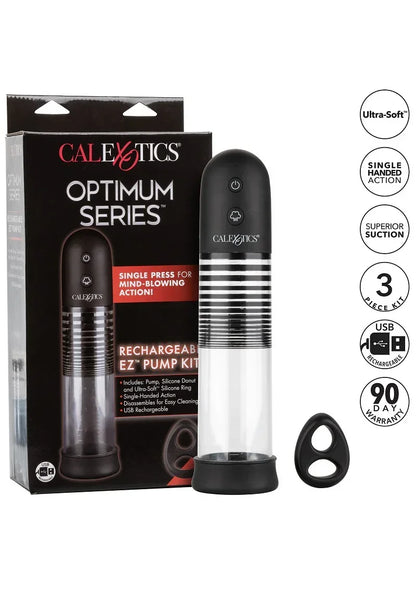 ♂ CalExotics Optimum Series Rechargeable EZ Pump Kit - Happytoys Sexshop: online sex shop for Feeling Happy & Easy 😊 - Discreet geleverd