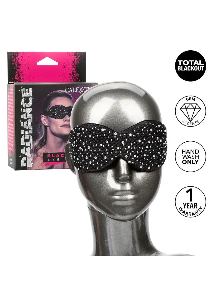 Radiance Blackout Eye Mask by CalExotics - Happytoys Sexshop: Toys for Feeling Happy & Easy 😊 - Discreet geleverd