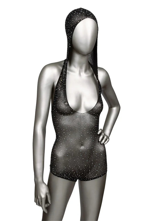 Radiance Hooded Deep V Body Suit by CalExotics - Happytoys Sexshop: Toys for Feeling Happy & Easy 😊 - Discreet geleverd