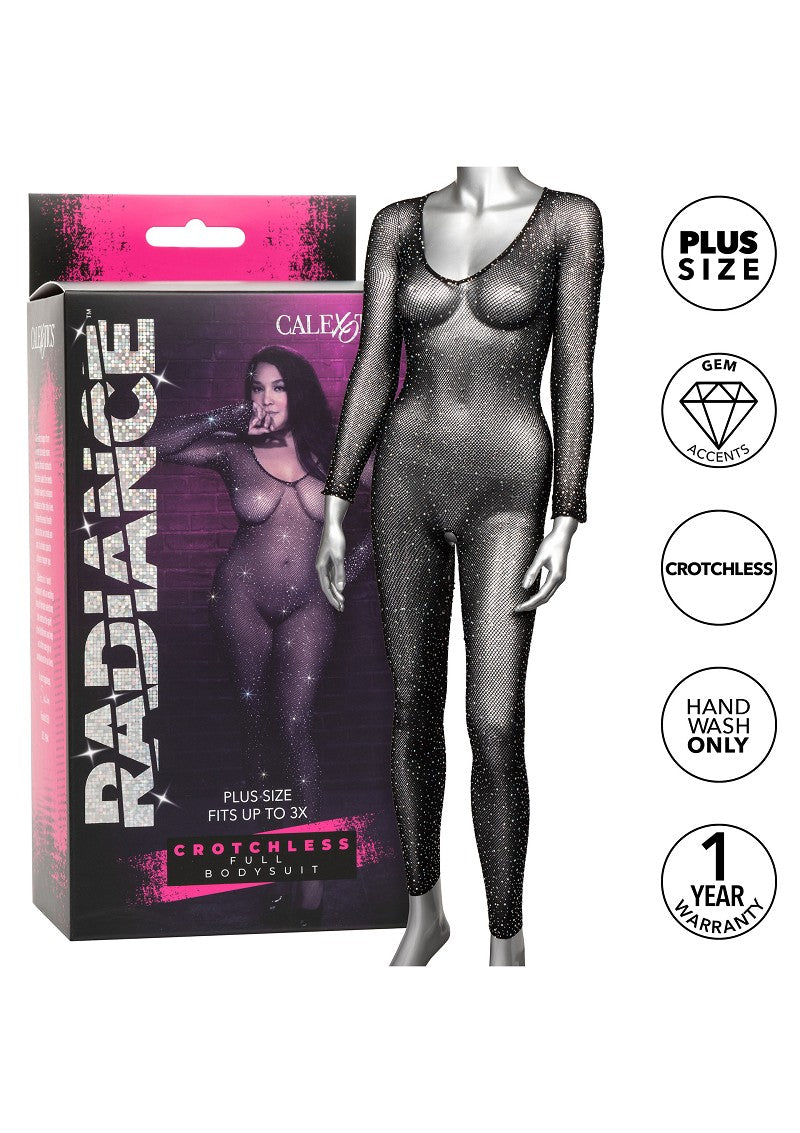 ♀ CalExotics Radiance Plus Size kruisloos Full Body Suit @ Happytoys Sexshop: Toys for Feeling Happy & Easy 😊