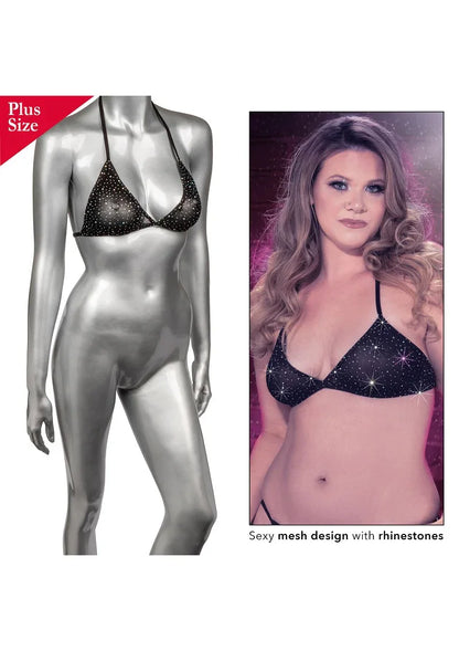 Radiance Plus Size Triangle Bikini Top by CalExotics - Happytoys Sexshop: Toys for Feeling Happy & Easy 😊 - Discreet geleverd